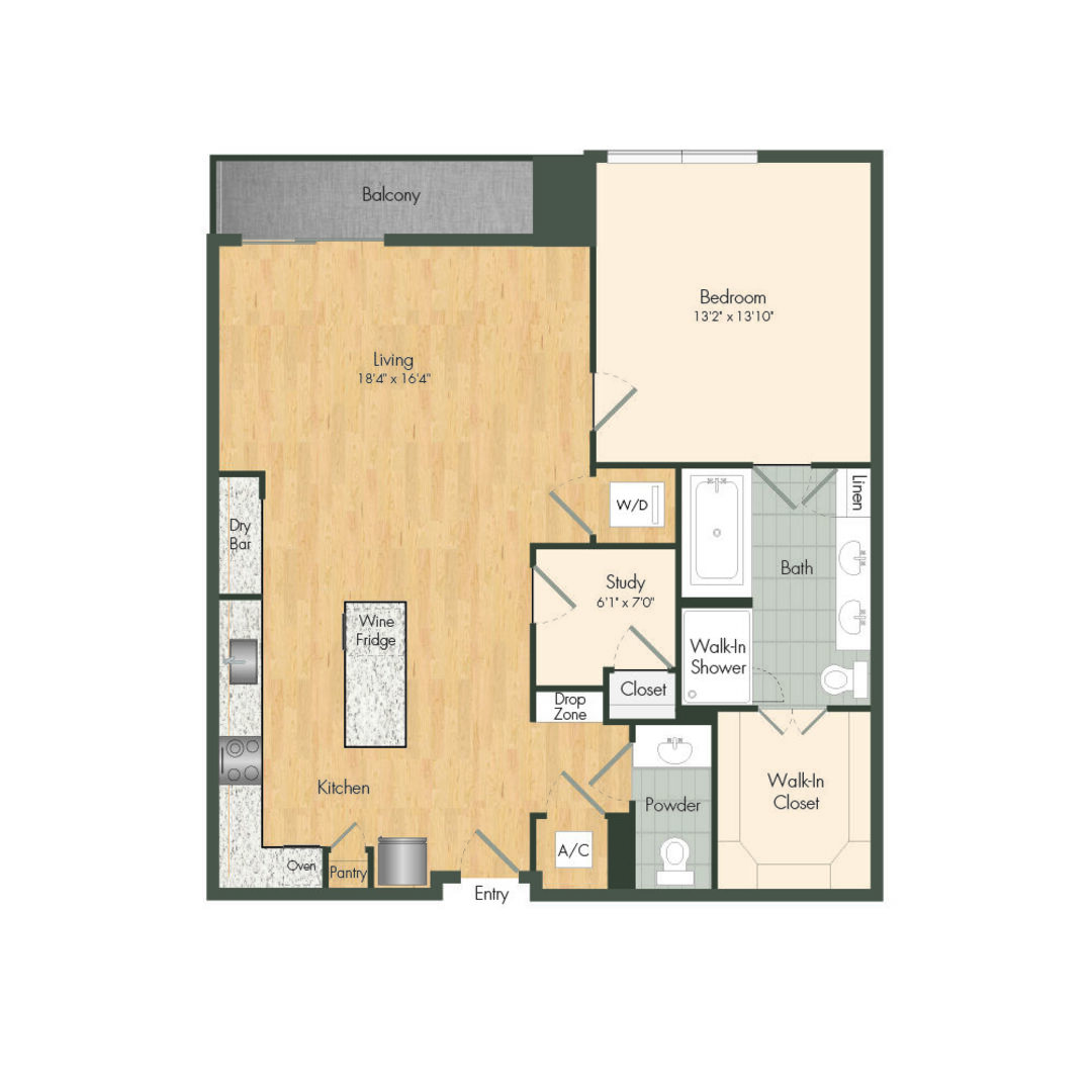 1 Bedroom Apartment – 2511 Willowick Rd #606, Houston, TX 77027