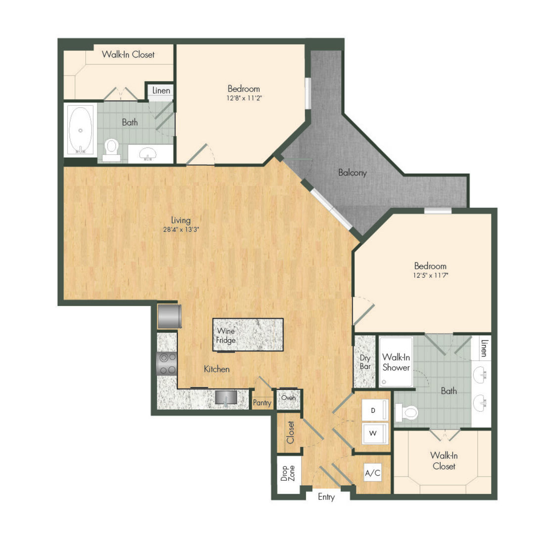 2 Bedroom Apartment – 2511 Willowick Rd #547, Houston, TX 77027