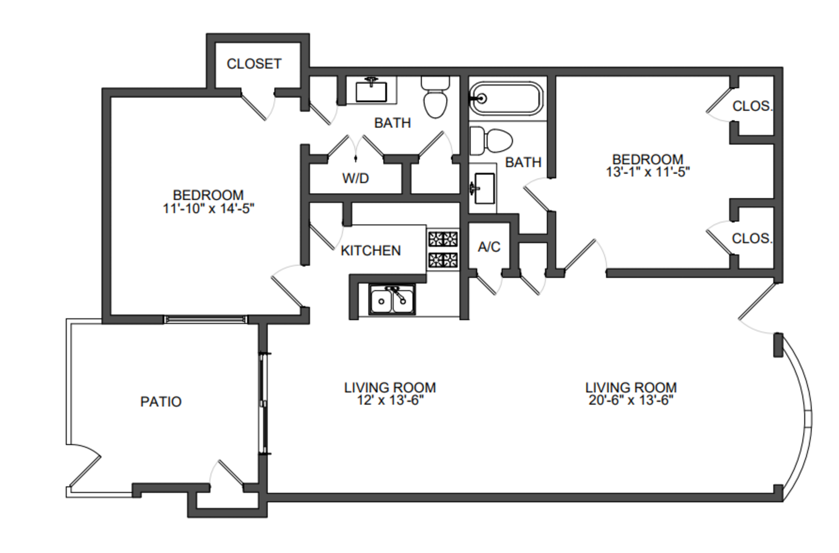 2 Bedroom Apartment – 7900 Locke Lee Lane #1012, Houston, TX 77063