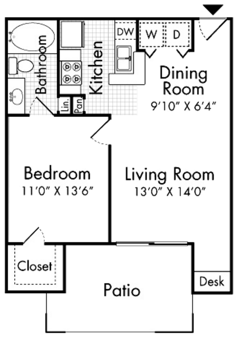 1 Bedroom Apartment – 10440 Deerwood Road #11-1130, Houston, TX 77042