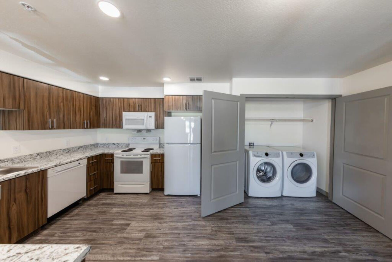In-home laundry area at Soluna.