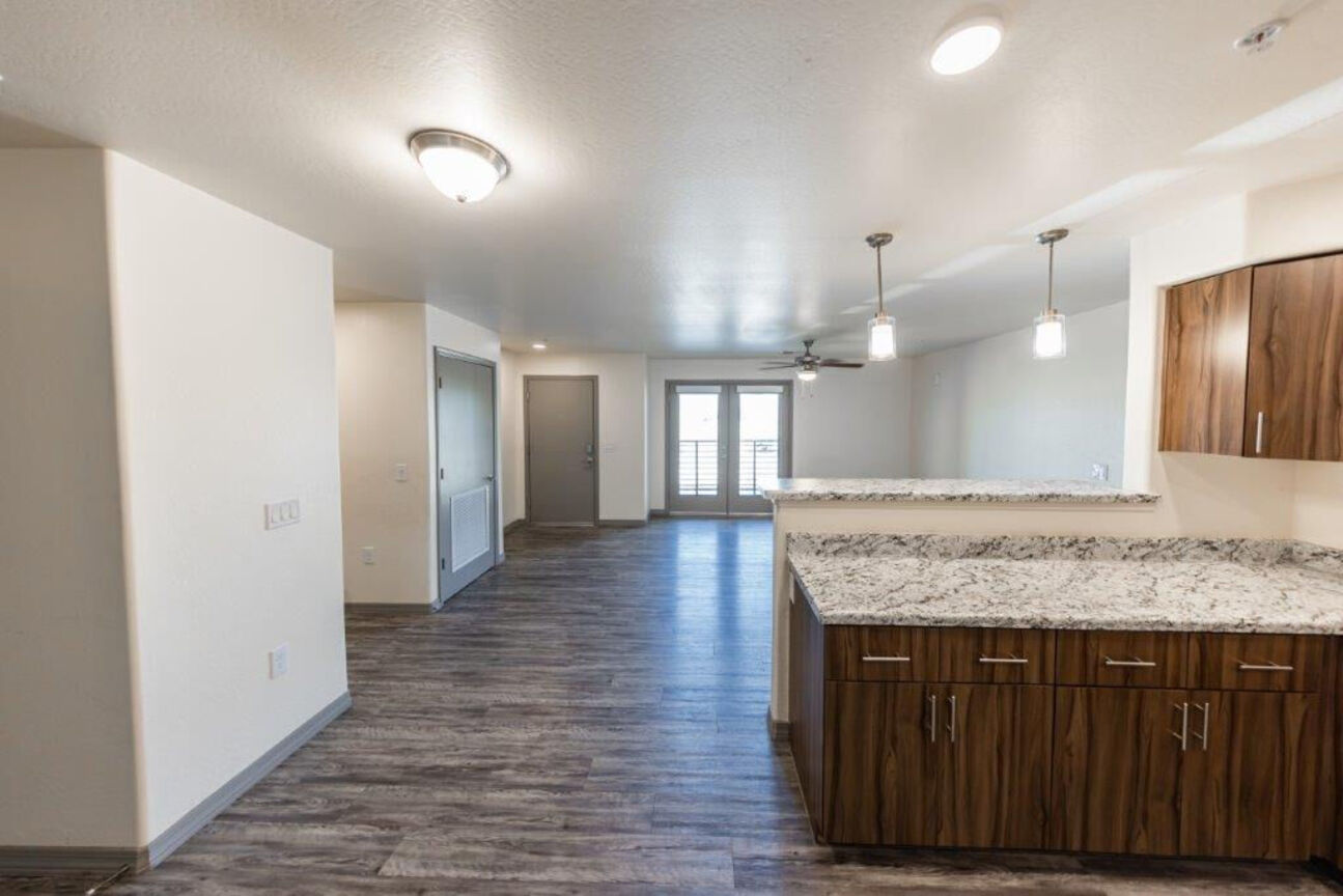 Unfurnished apartment interior at Soluna.