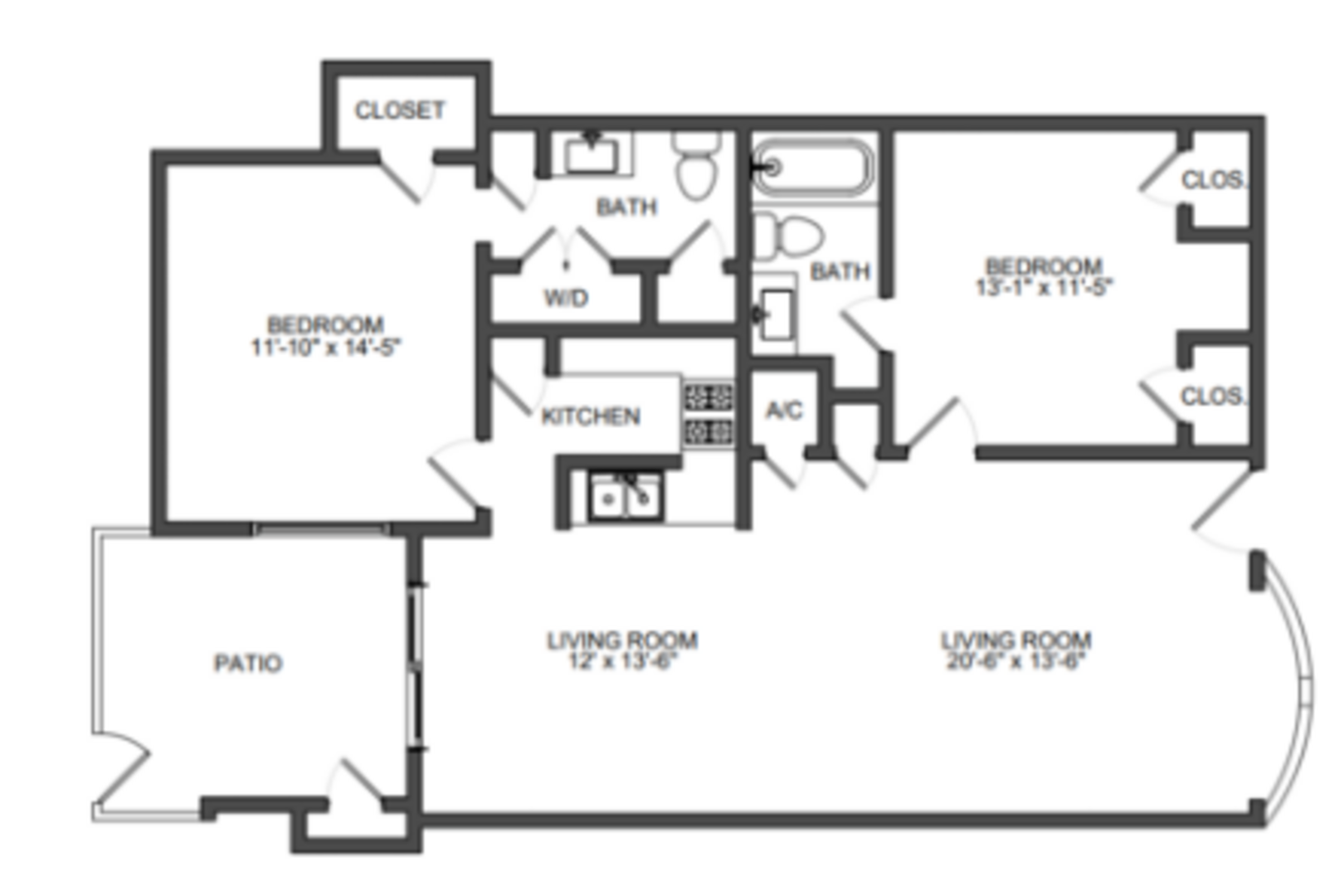 2 Bedroom Apartment – 7900 Locke Lee Lane #5437, Houston, TX 77063