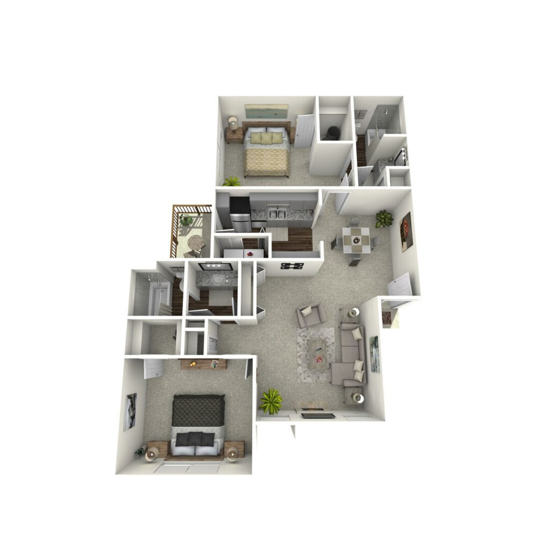 2 Bedroom Apartment – 10751 Meadowglen Lane #266, Houston, TX 77042