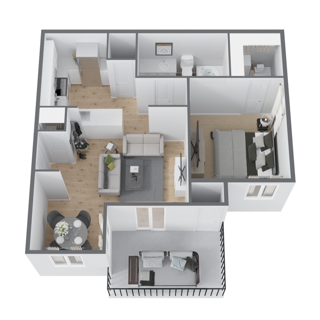 1 Bedroom Apartment – 26325 Northgate Crossing Blvd. #1621, Spring, TX 77373