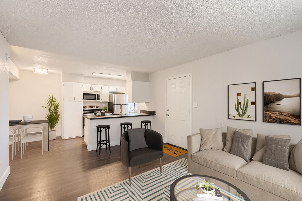 Ava Park staged apartment living space - Phoenix, AZ