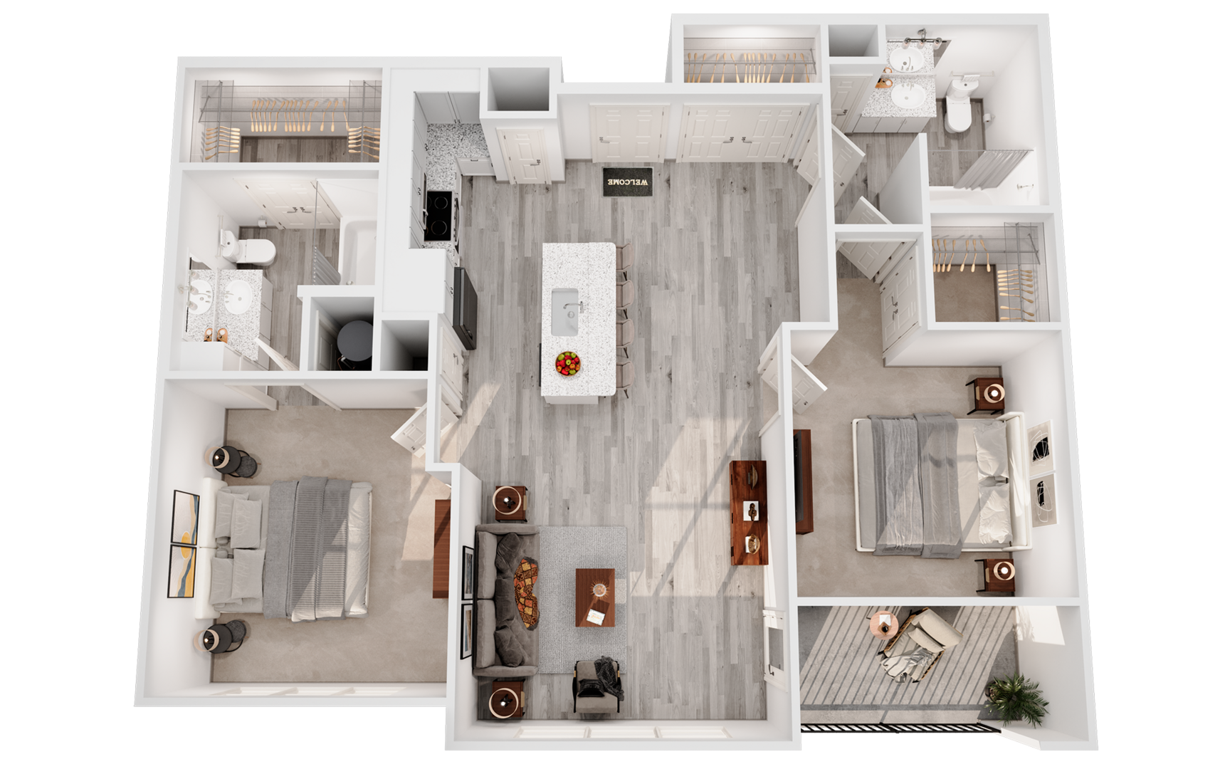 2 Bedroom Apartment – 509 Nursery Road #1428, Spring, TX 77380