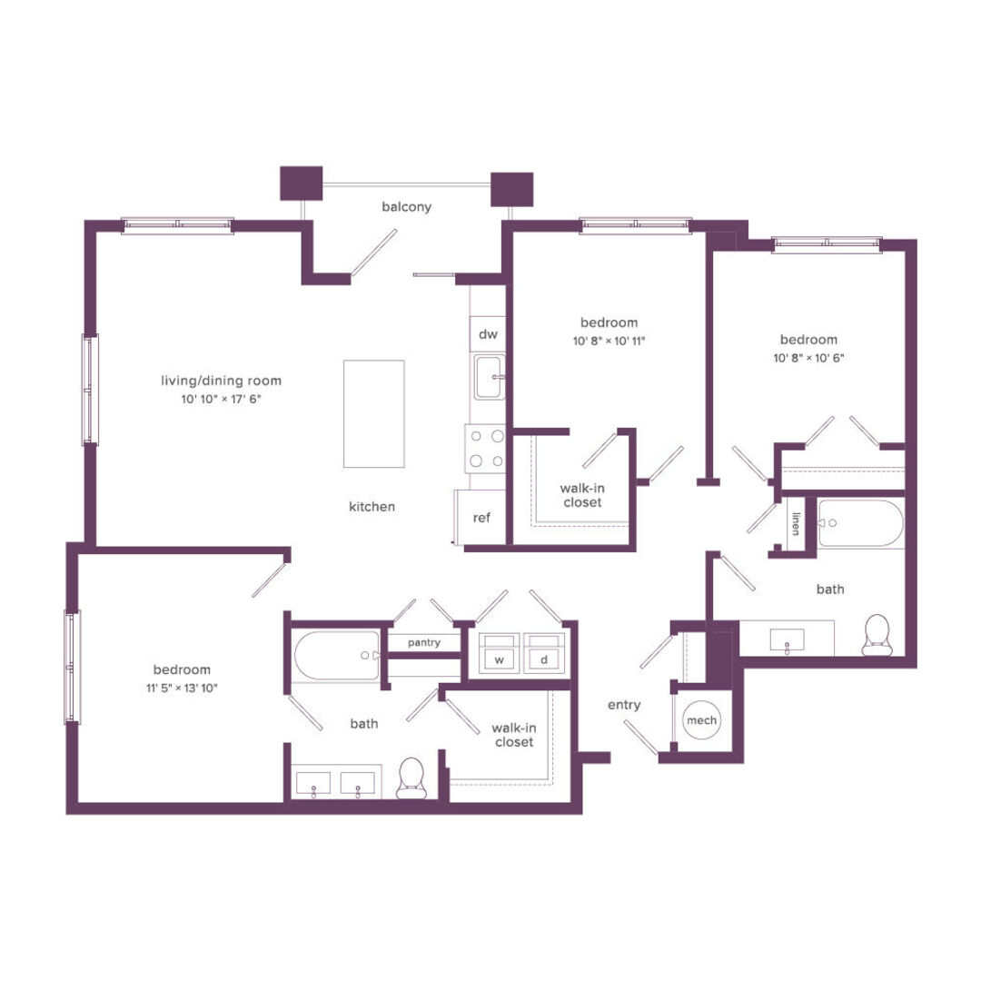 3 Bedroom Apartment – 9300 Delk Drive   #5214, Covington, GA 30014