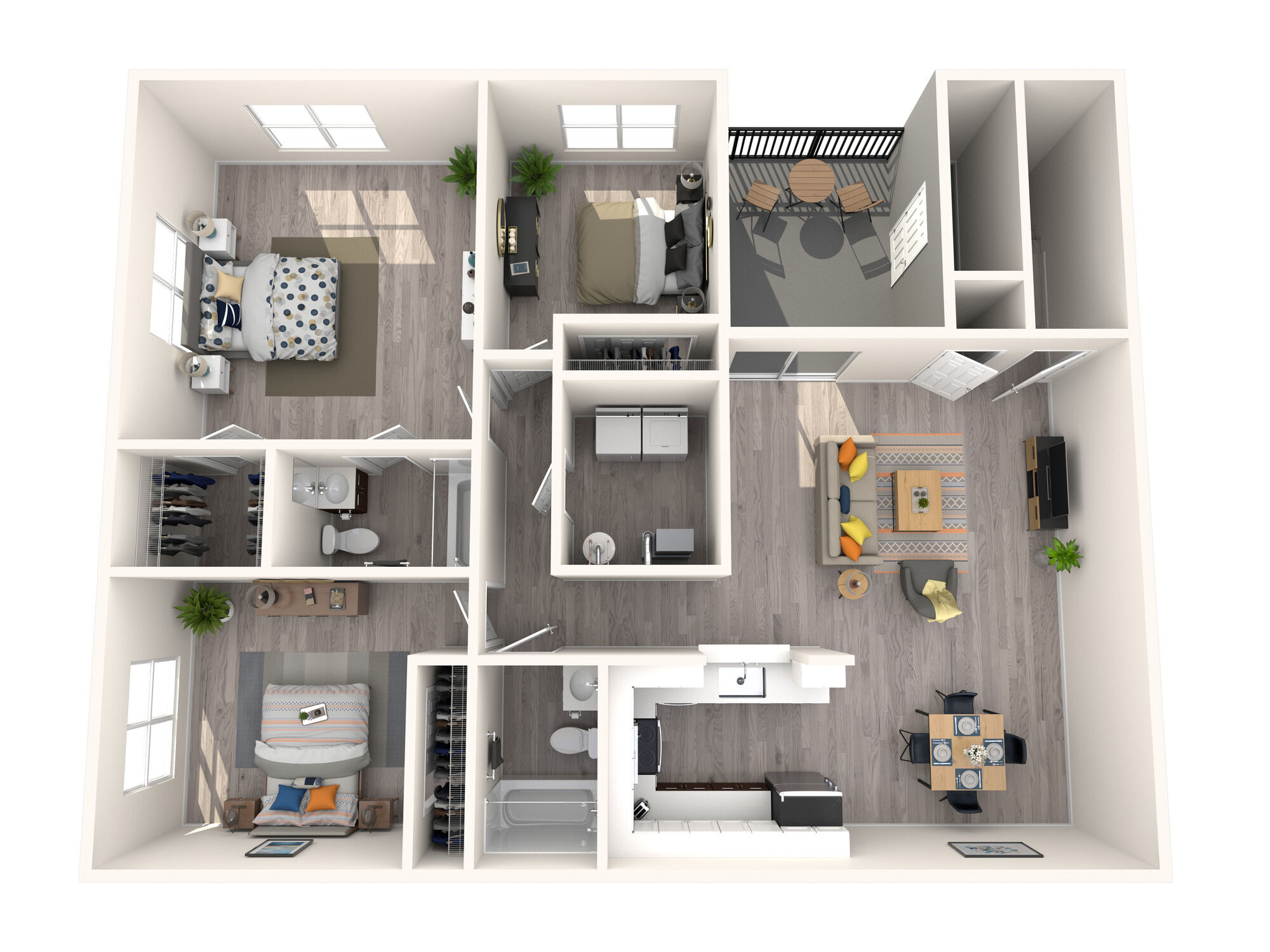 3x2 East floor plan