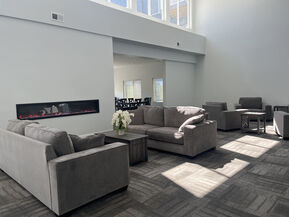 Picture of several couches in the Community Area for the Alice Place Apartments New Build Affordable Senior Housing in Monroe, WI.