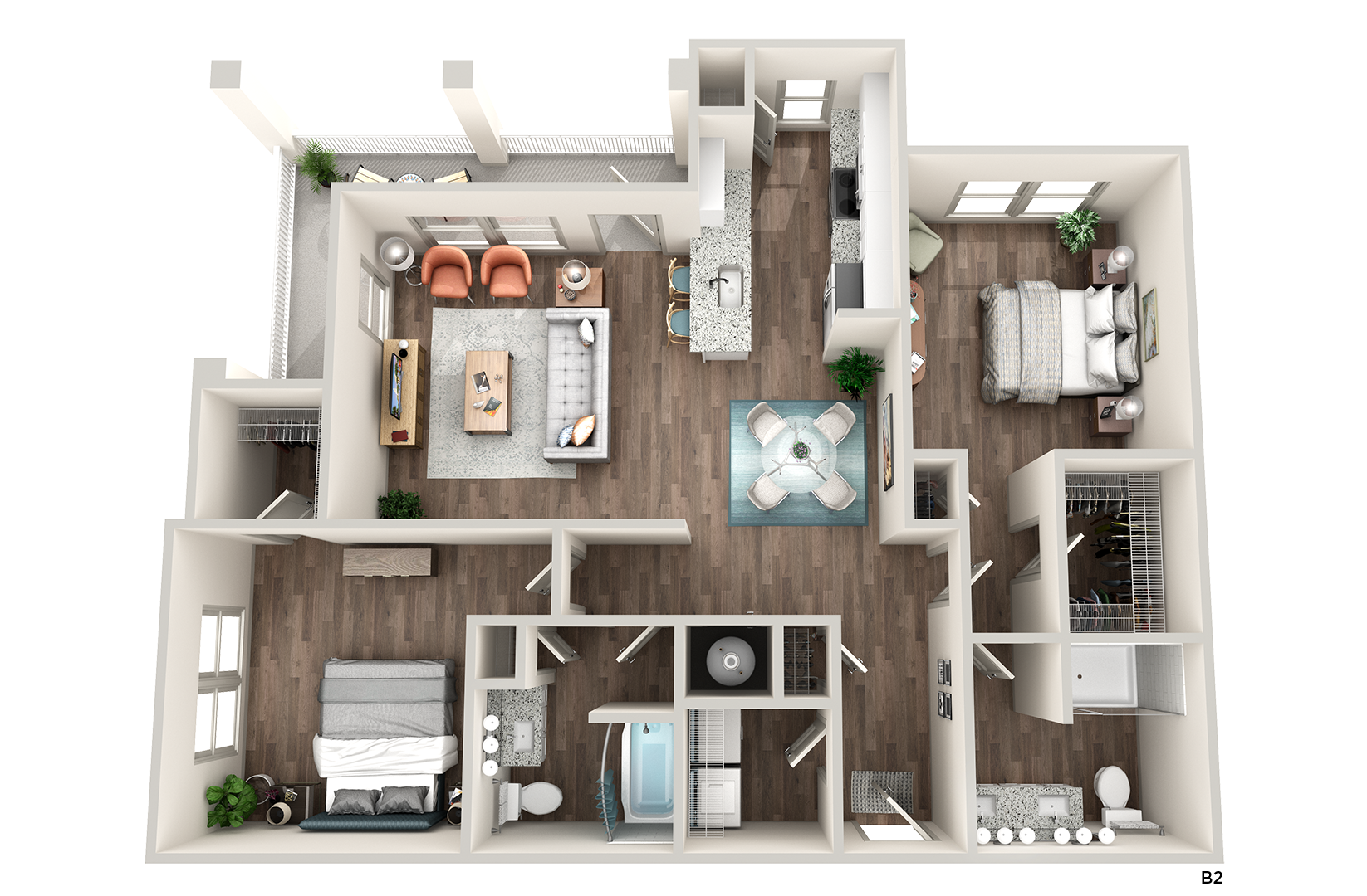 B2 floor plan