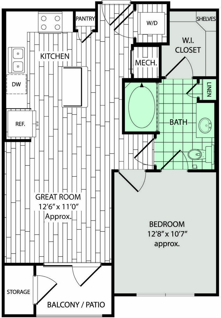 1 Bedroom Apartment – 14700 Vintage Preserve Pkwy #17306, Houston, TX 77070