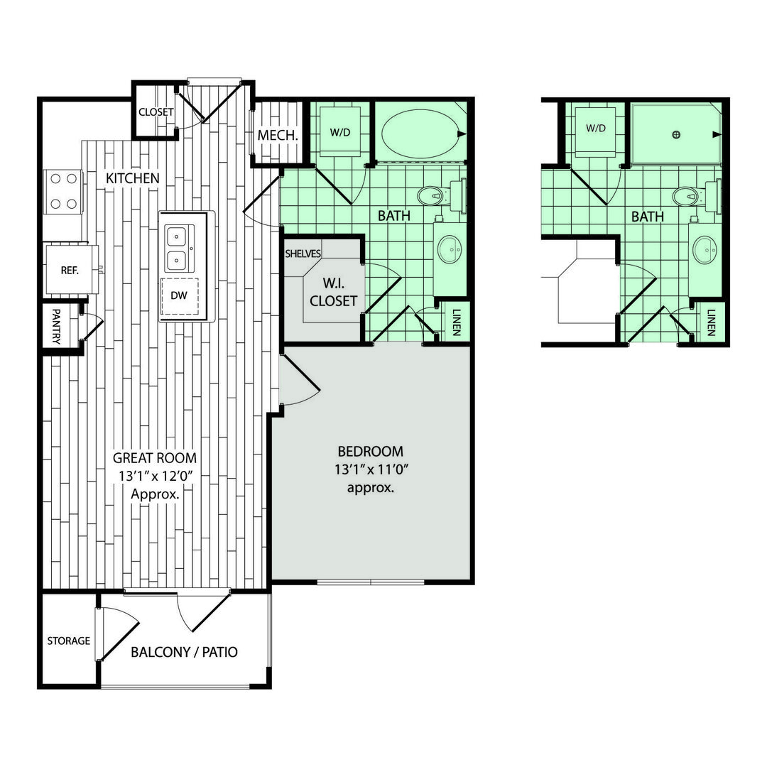 1 Bedroom Apartment – 14700 Vintage Preserve Pkwy #09205, Houston, TX 77070