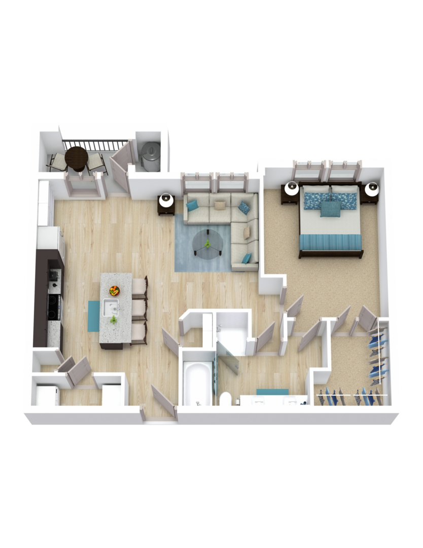 1 Bedroom Apartment – 3640 Harmony Commons Drive #5208, Spring, TX 77386