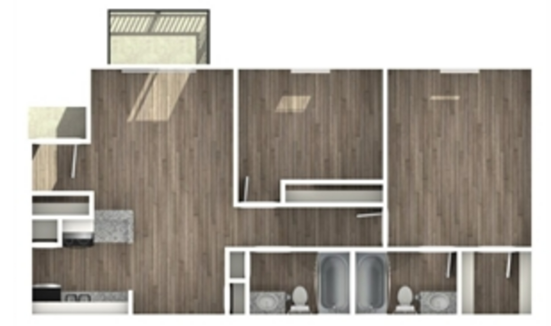 2 Bedroom Apartment – 1239 Bay Area Boulevard #1406, Houston, TX 77058