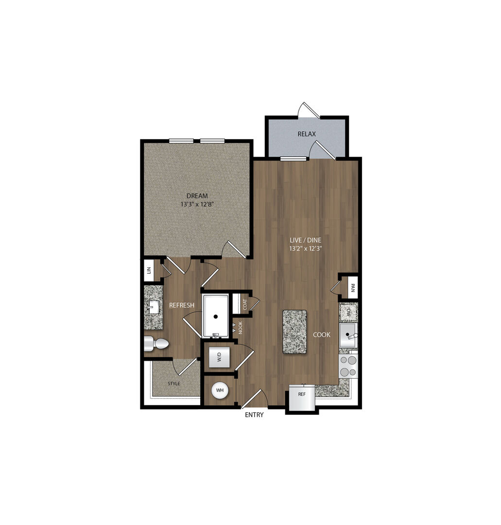 1 Bedroom Apartment – 800 N. FM 3083 Rd. W. #8205, Conroe, TX 77303