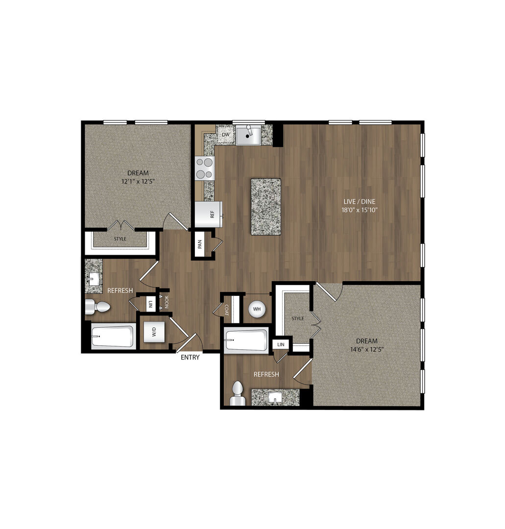 2 Bedroom Apartment – 800 N. FM 3083 Rd. W. #3100, Conroe, TX 77303