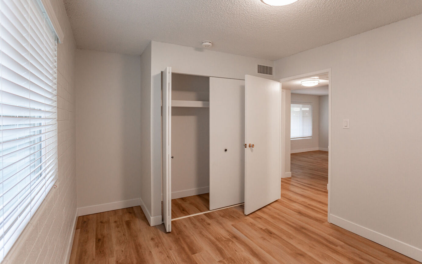 Unfurnished bedroom at Phoenix Manor.