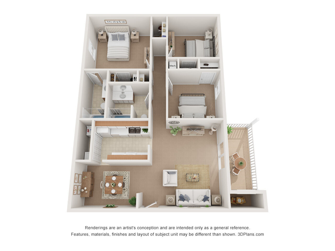 3x2 floor plan