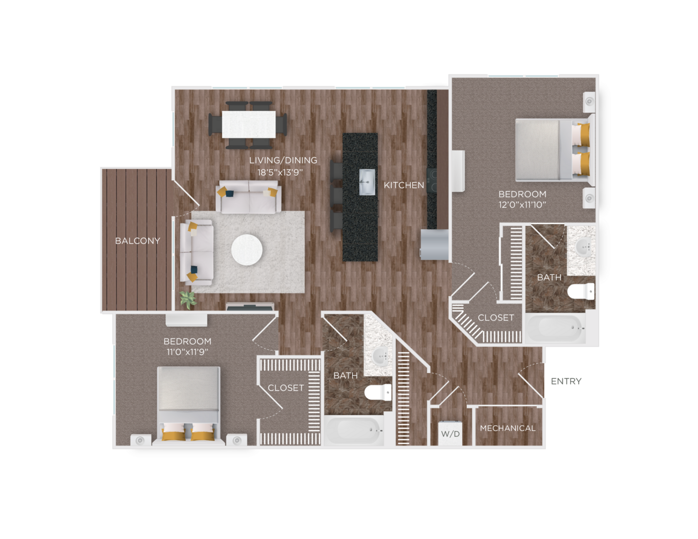 2 Bedroom Apartment – 8151 Robinson Jefferson Drive #8171-202, Elkridge, MD 21075