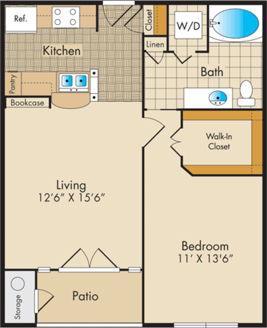 1 Bedroom Apartment – 5353 Memorial Drive #1006, Houston, TX 77007