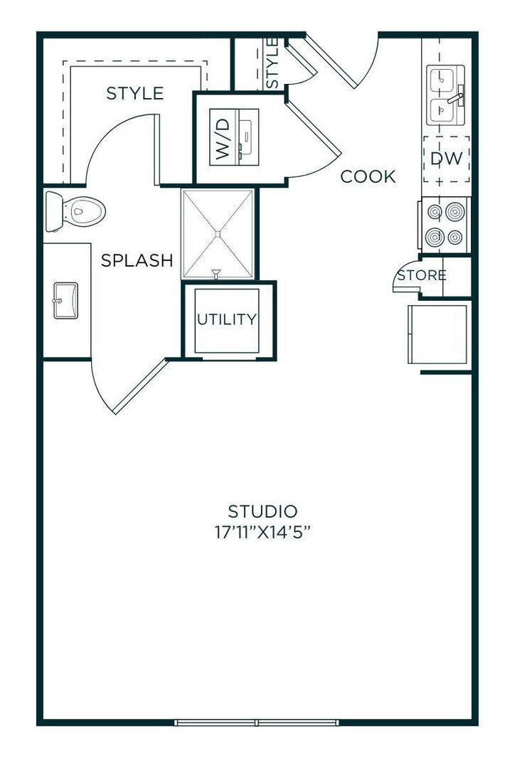 Studio Apartment – 7110 Ardmore Street #4159, Houston, TX 77054