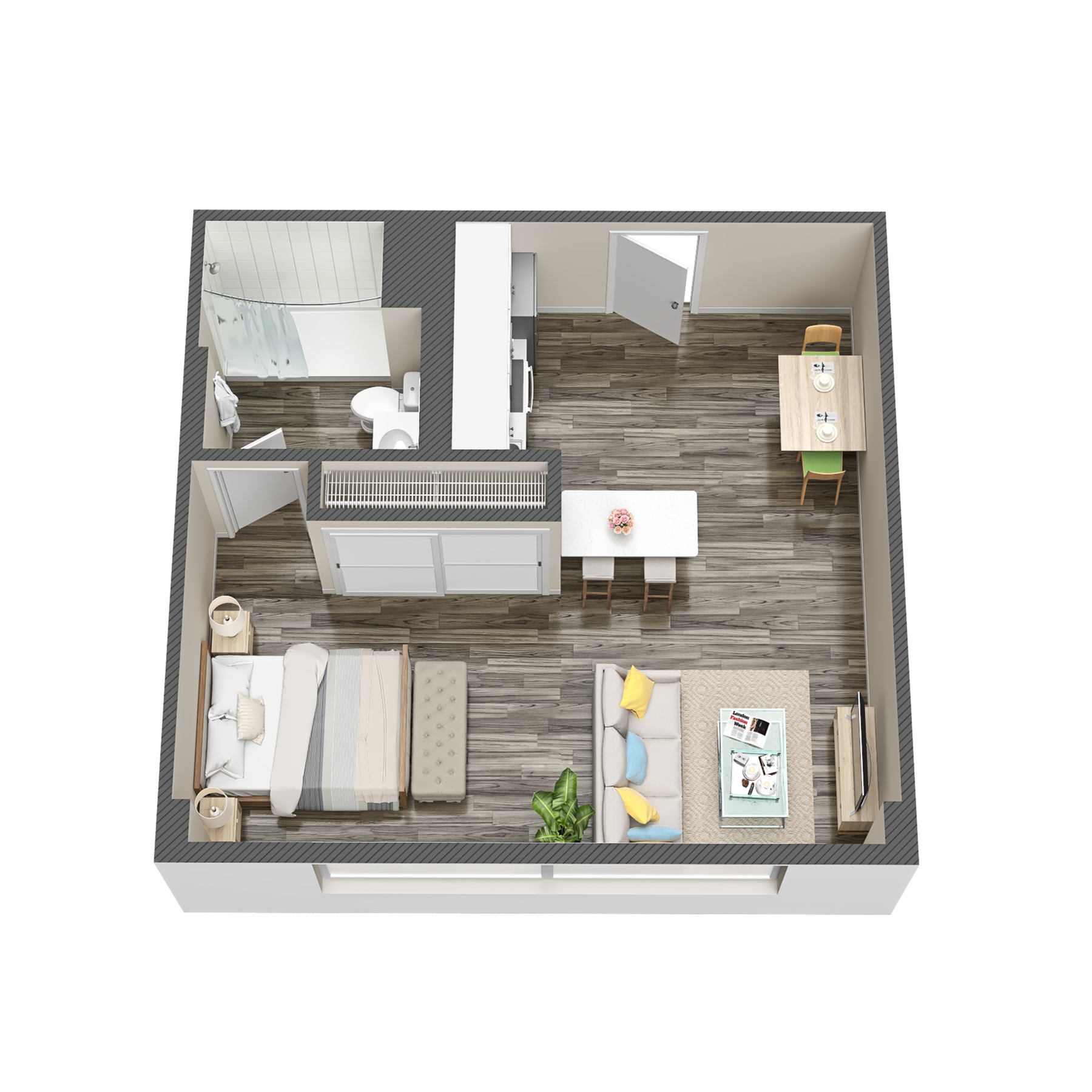 Studio West Tower Premium floor plan
