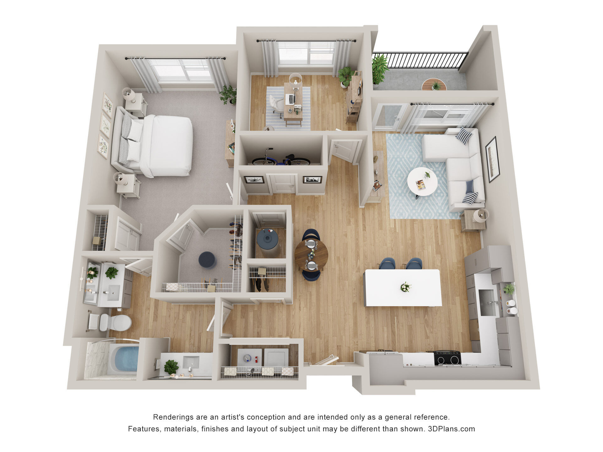 A9 Den floor plan