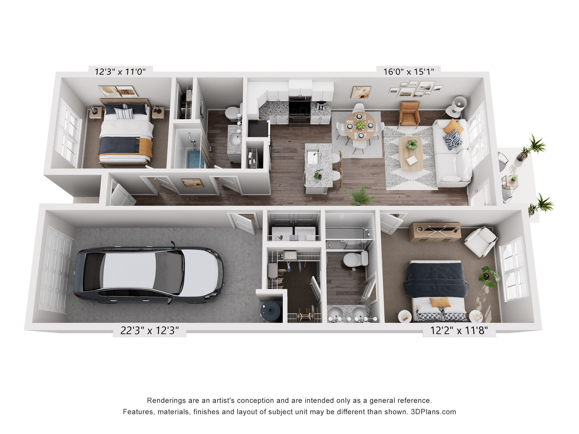 Driftwood Townhome floor plan