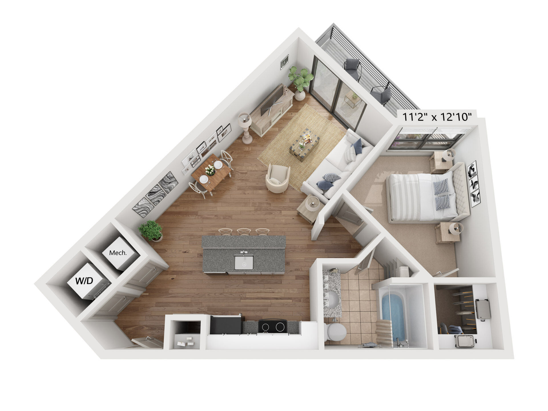The West End Deluxe floor plan
