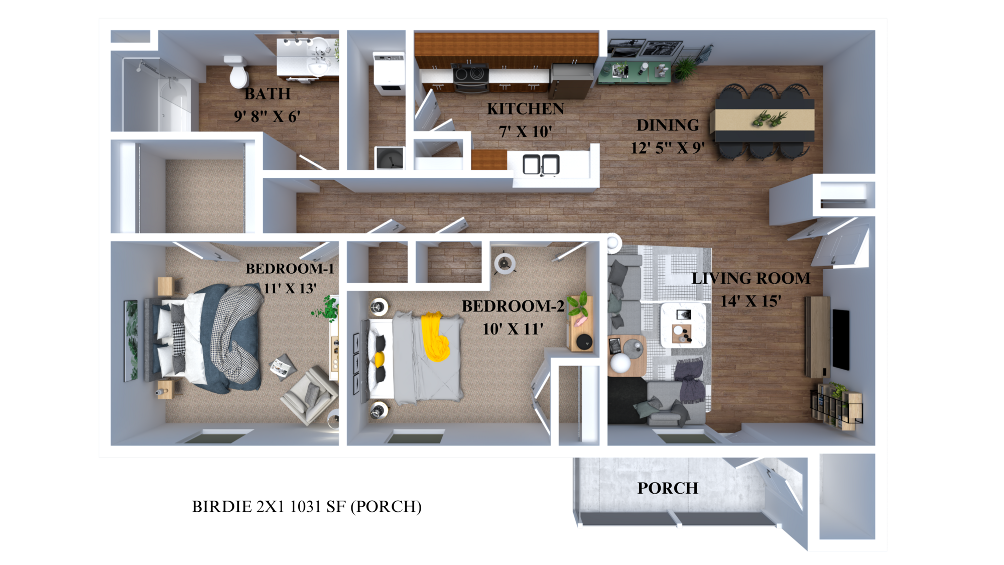 The Birdie floor plan