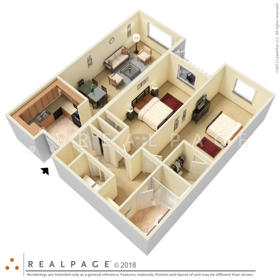 2 Bedroom Apartment – 2502 Webster St #314, Houston, TX 77003