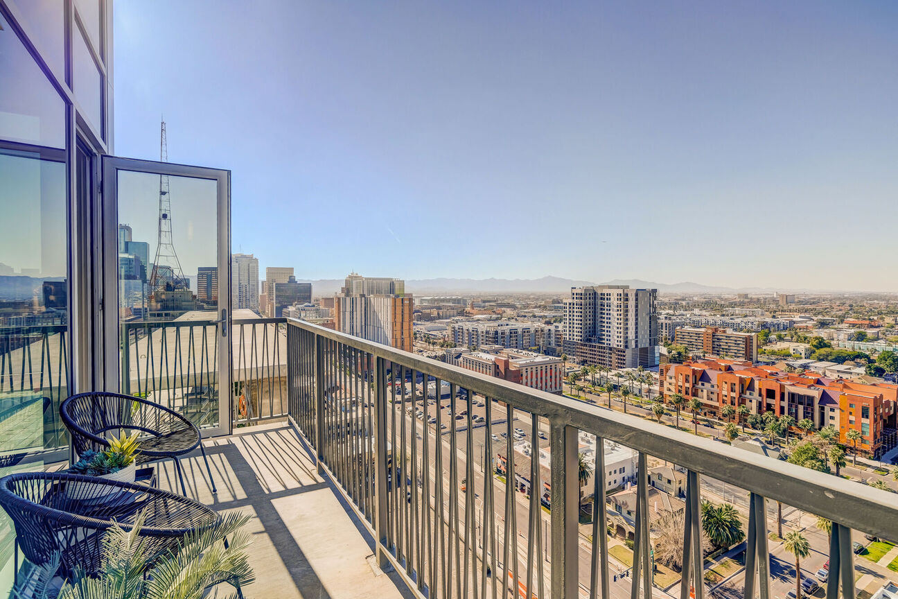 Balcony or patio at The Stewart.