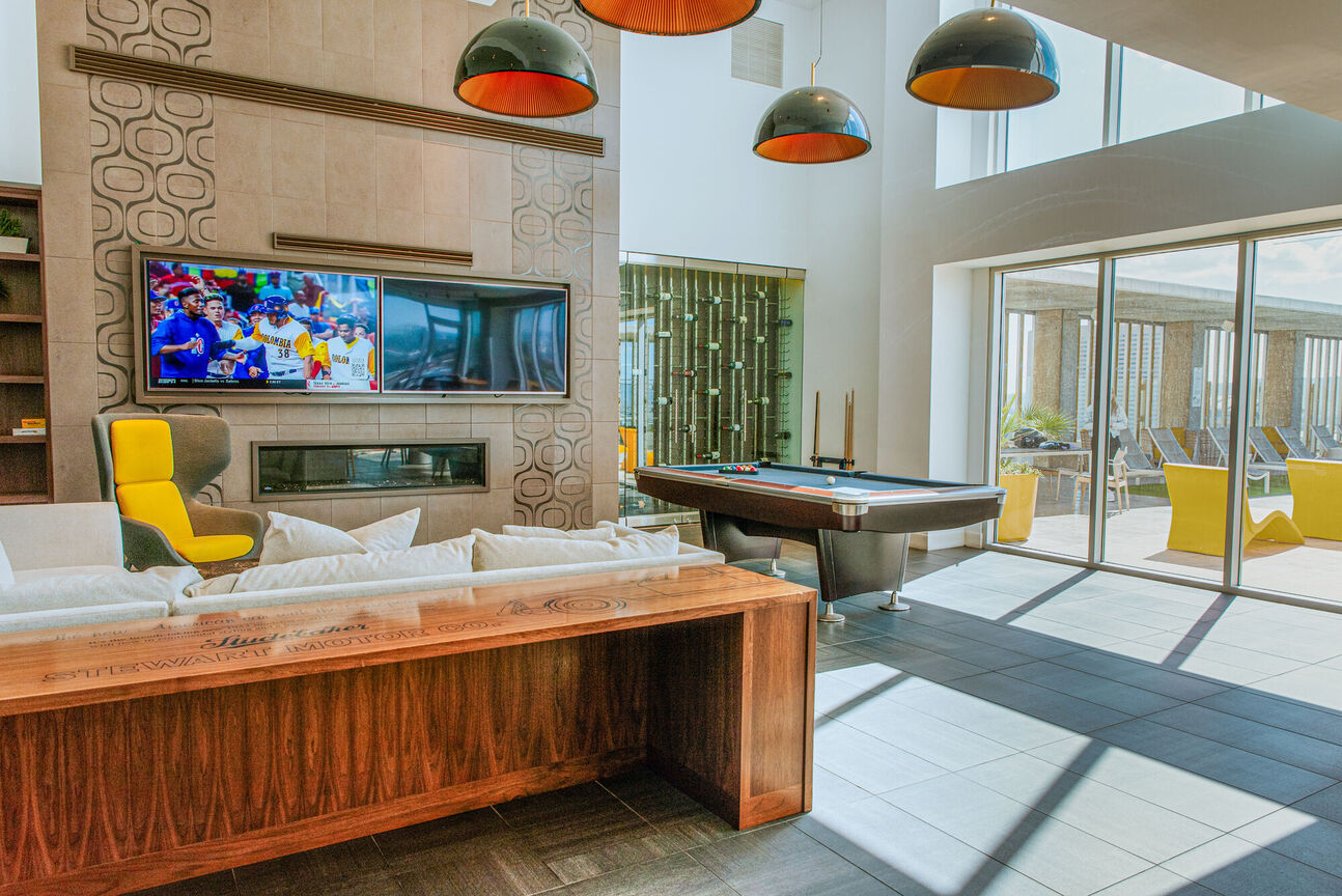 Shared interior space at The Stewart.