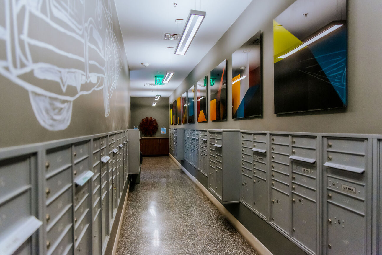 Shared interior space at The Stewart.