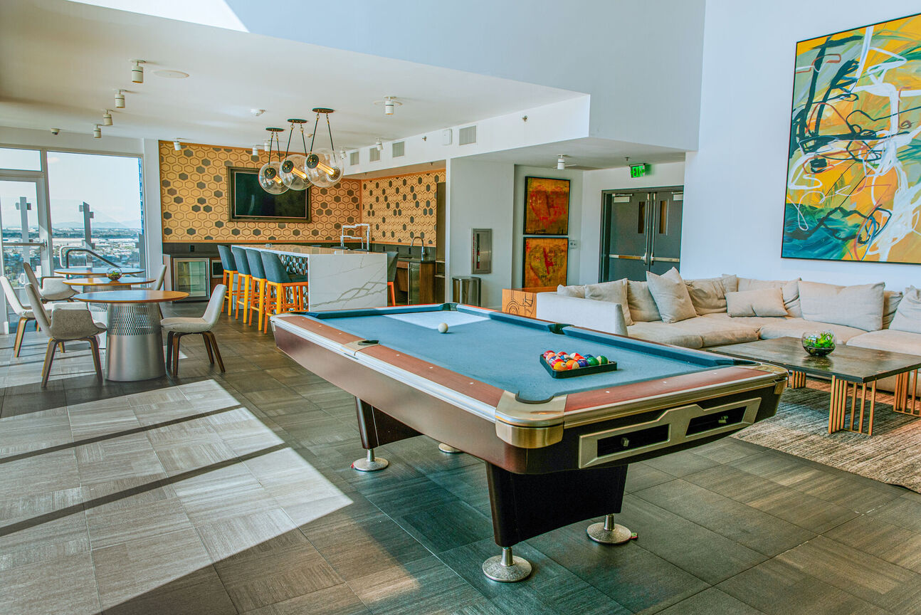 Shared interior space at The Stewart.