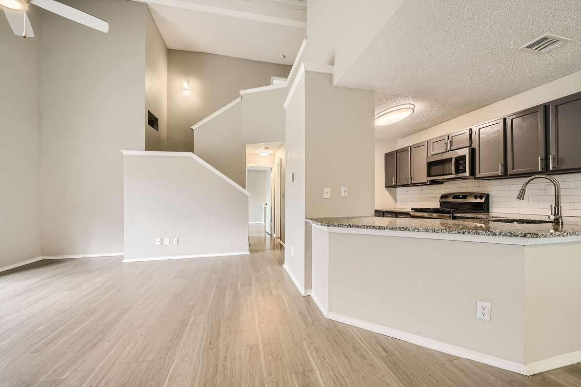 Tall Timbers Apartments kitchen view - Euless, TX