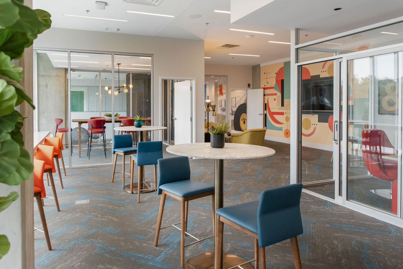 Shared interior space at The Stewart.
