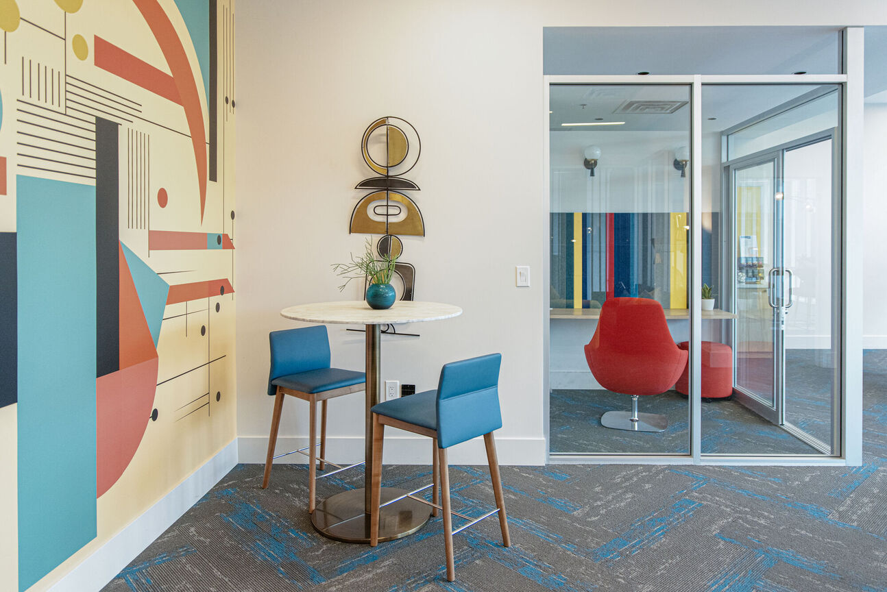 Shared interior space at The Stewart.
