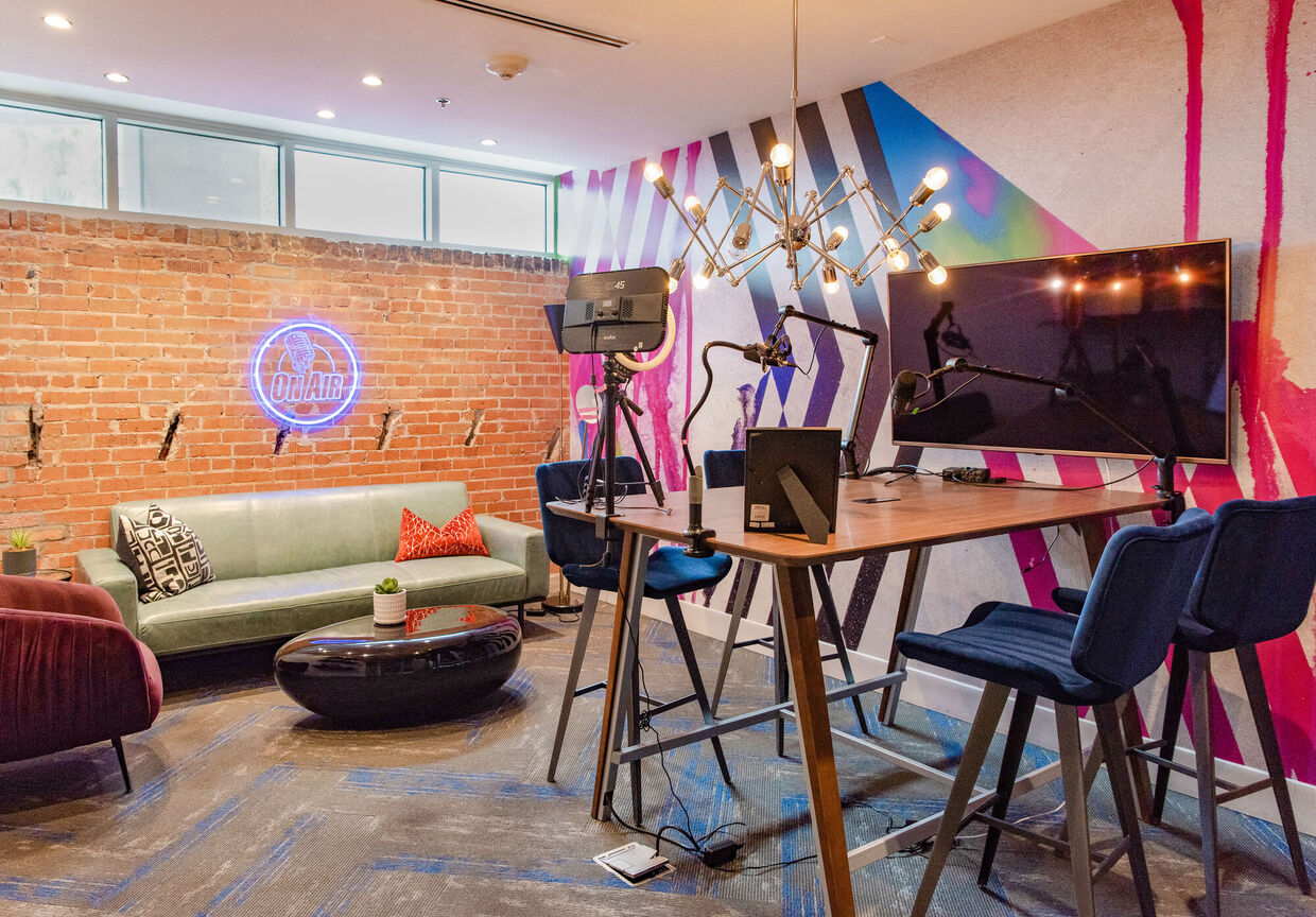 Shared interior space at The Stewart.