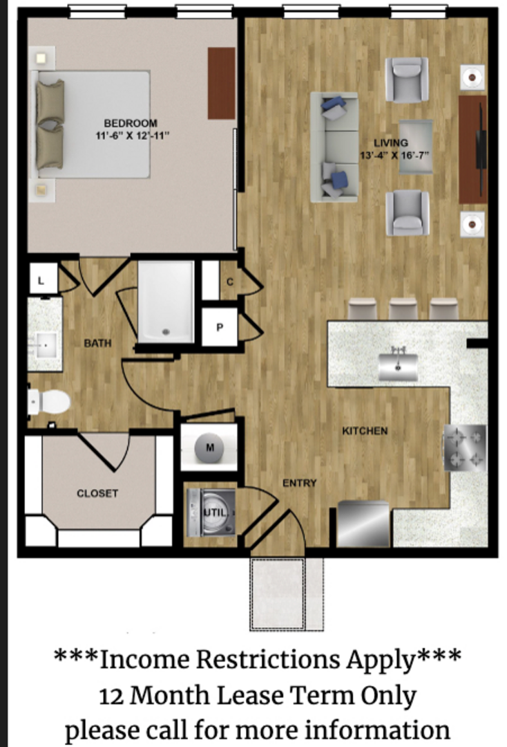 1 Bedroom Apartment – 616 W 20TH ST #511, Houston, TX 77008