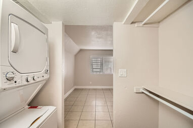 In-home laundry area — representative home at Ava Park.