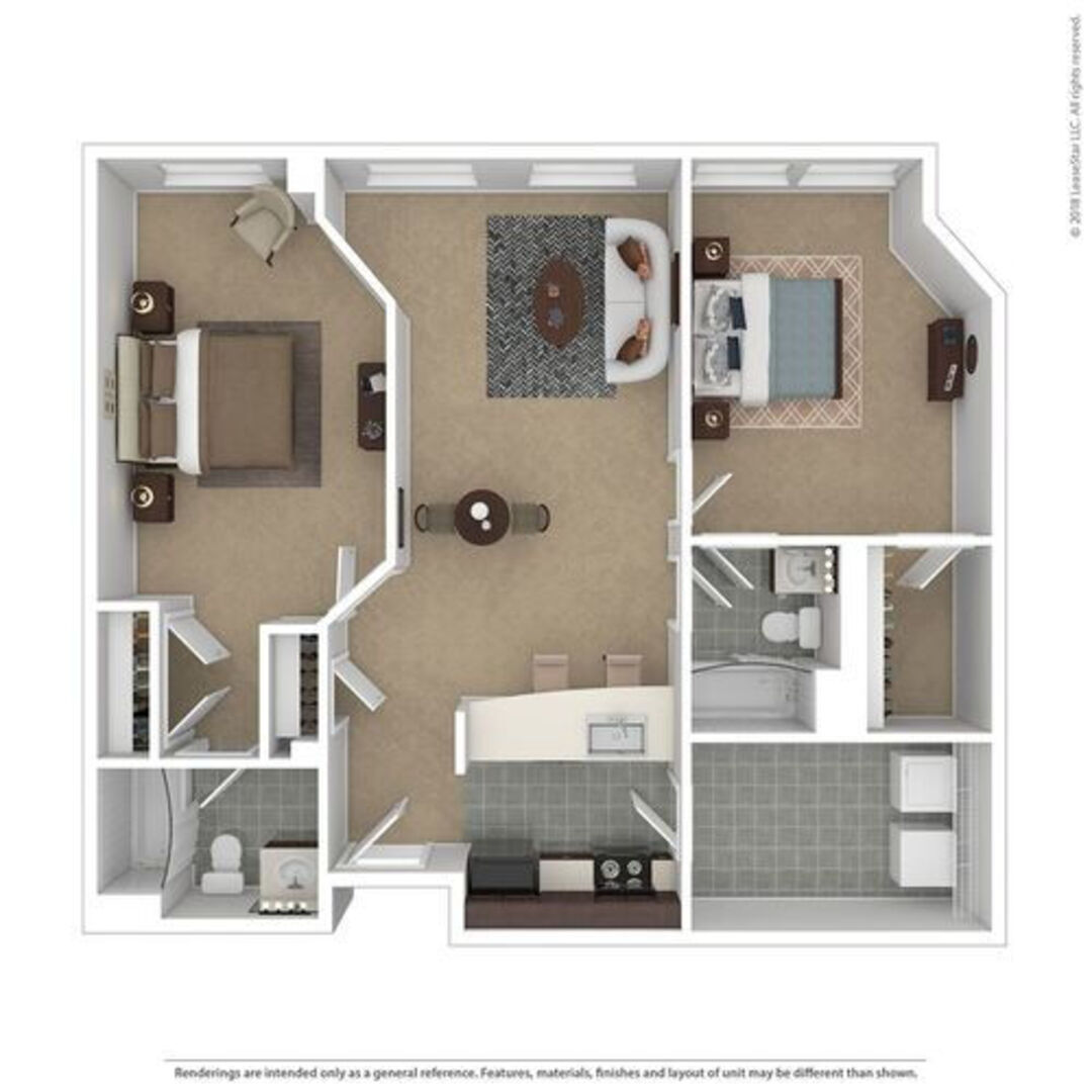 Two Bedroom floor plan