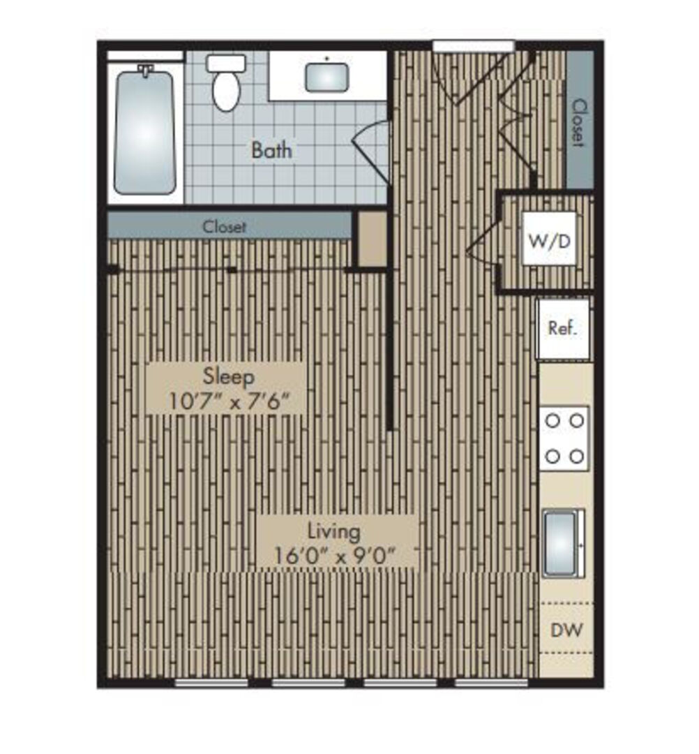 Studio Apartment – 4021 Ridge Avenue #3309, Philadelphia, PA 19129