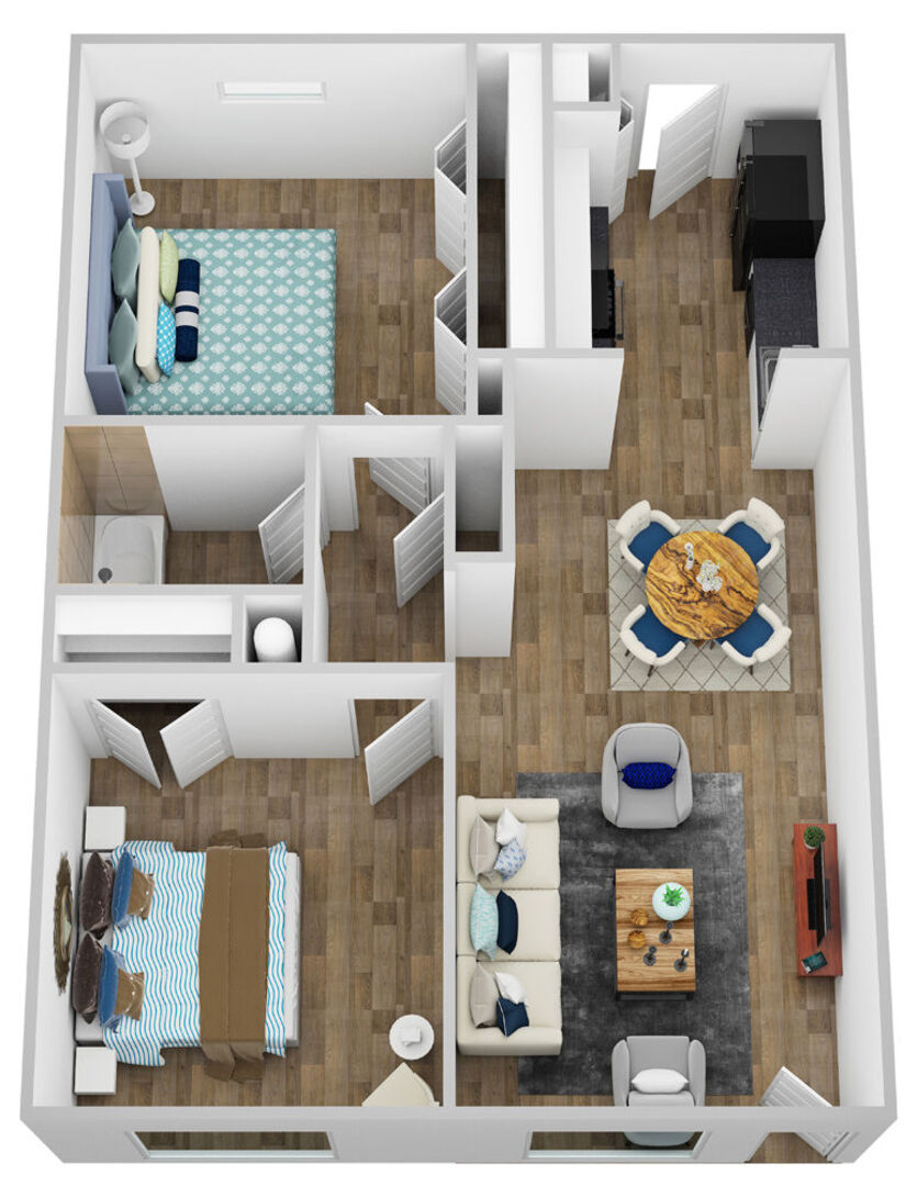 2 Bedroom A floor plan