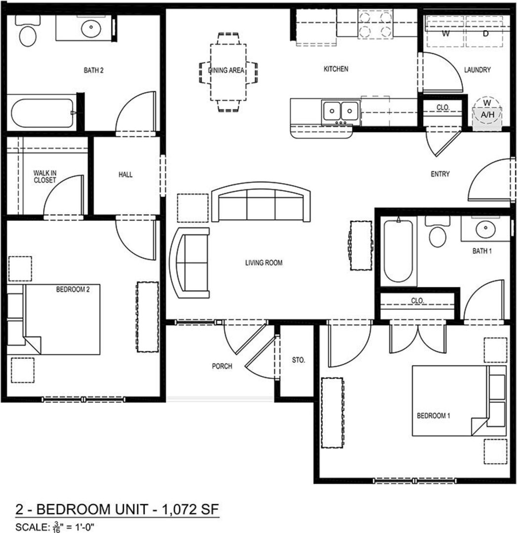 2 Bedroom Apartment – 5925 Farm to Market 2100 #3105, Crosby, TX 77532