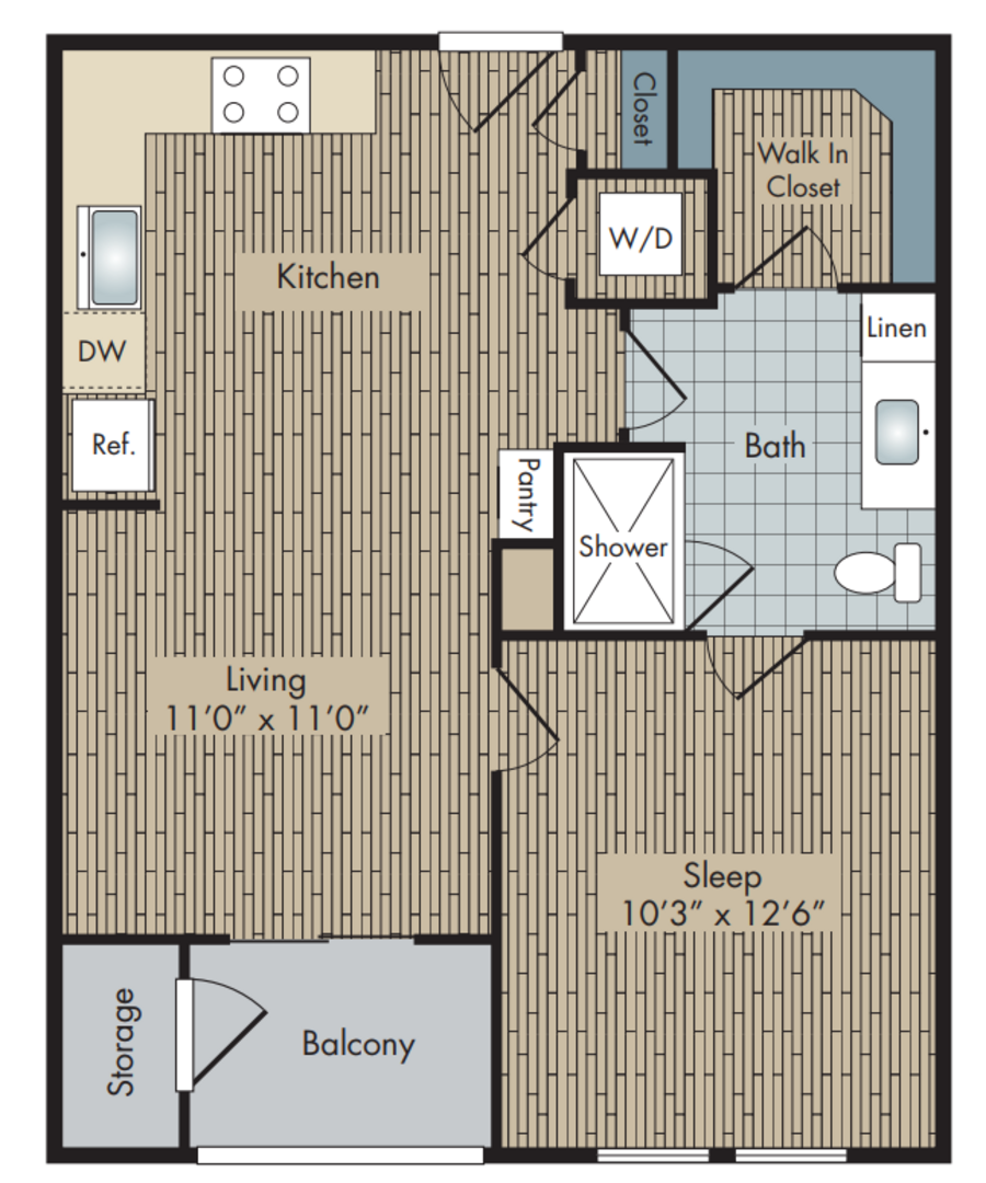 1 Bedroom Apartment – 4021 Ridge Avenue #2204, Philadelphia, PA 19129
