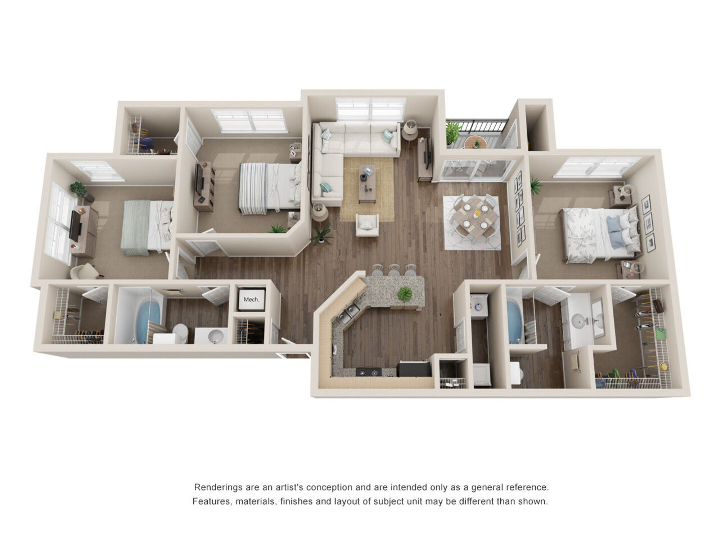 3 Bedroom Apartment – 12055 Sabo Road #0720, Houston, TX 77089