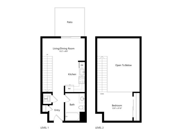 1 Bed |  1 Bath |  "apartment"