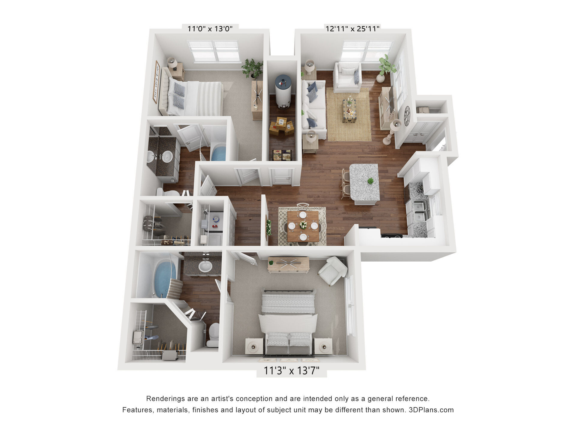 B1 Renovated floor plan